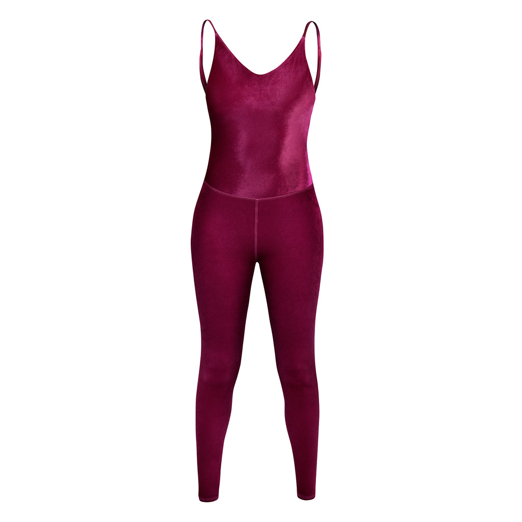 Agate Stretch Velvet Workout Suit